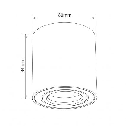 BRILAGI - Spotlamp MIA 1xGU10/30W/230V 84x80 mm goud