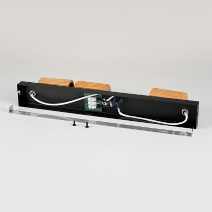 Brilagi - Spotlamp MODERN WOOD 3xGU10/8W/230V hout/zwart