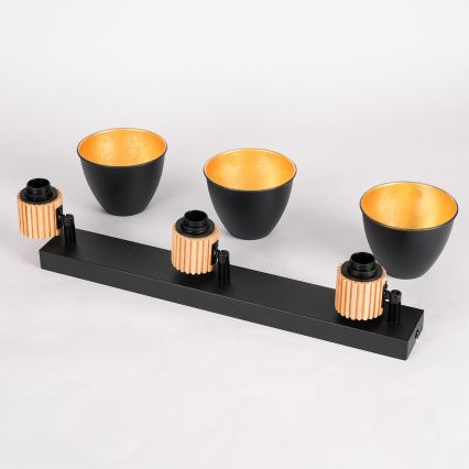 Brilagi - Spotlamp ODENSE 3xE14/10W/230V hout/zwart