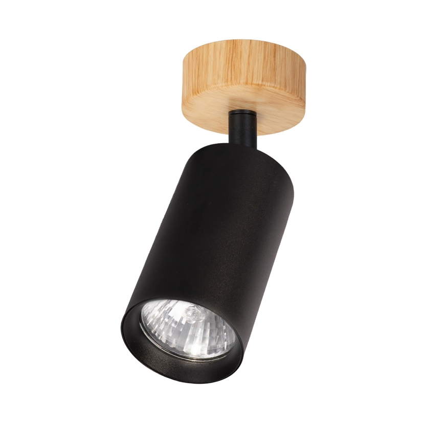 Brilagi - Spotlamp SELE 1xGU10/30W/230V zwart/eiken decor