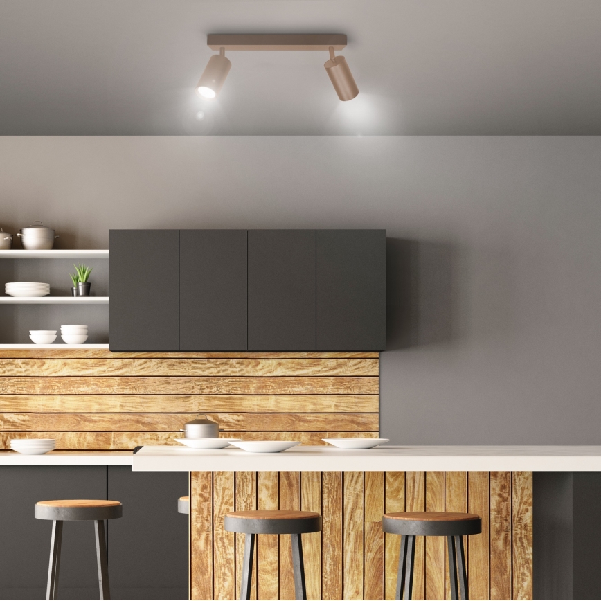Brilagi - Spotlamp SELE 2xGU10/30W/230V beige