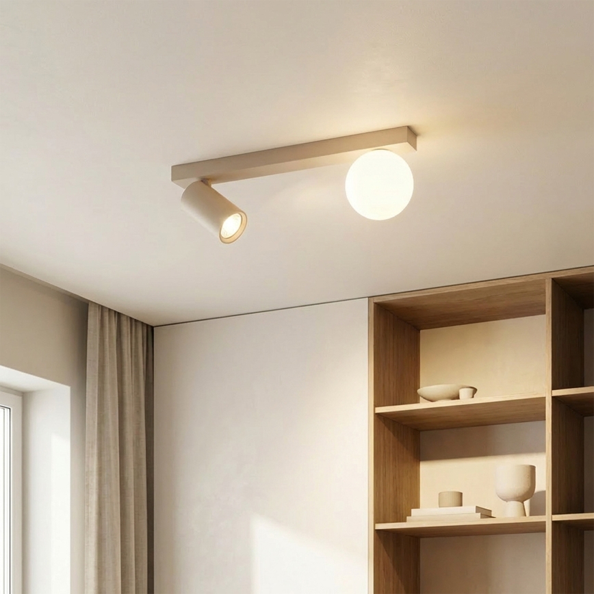 Brilagi - Spotlamp SELE BALL 1xGU10/30W/230V + 1xG9/10W beige