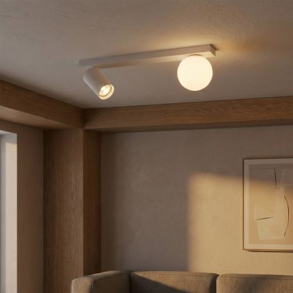Brilagi - spotlamp SELE BALL 1xGU10/30W/230V + 1xG9/10W wit