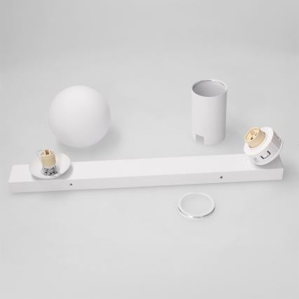 Brilagi - spotlamp SELE BALL 1xGU10/30W/230V + 1xG9/10W wit