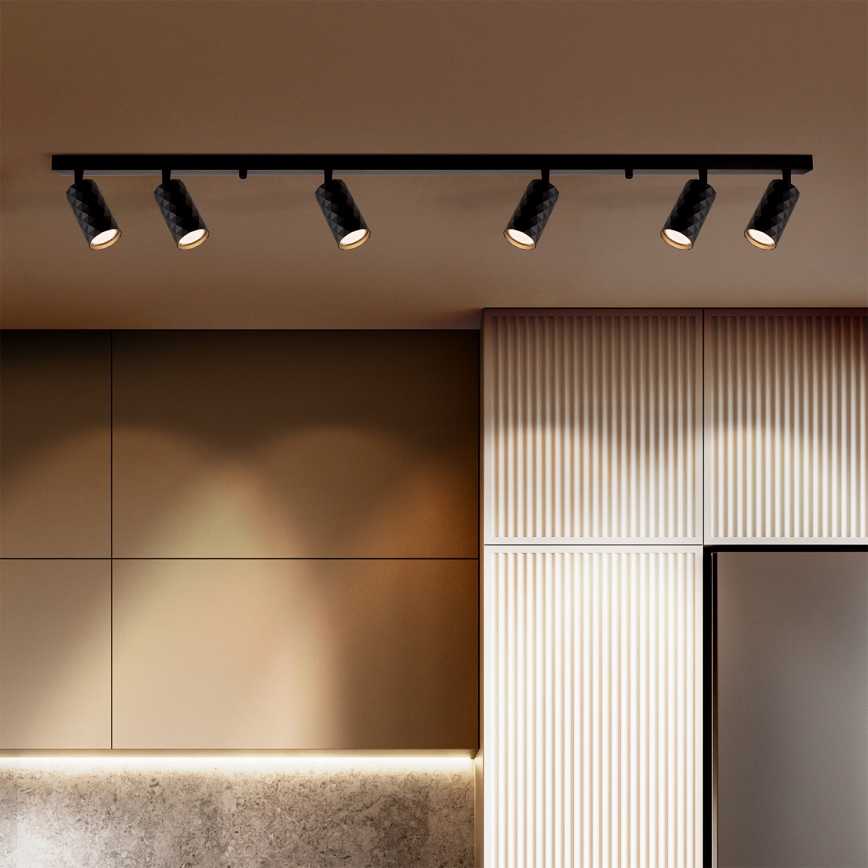 Brilagi - Spotlamp SELE DIAMANT 6xGU10/30W/230V zwart