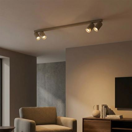 Brilagi - Spotlamp SELE LONG 4x GU10/30W/230V beige