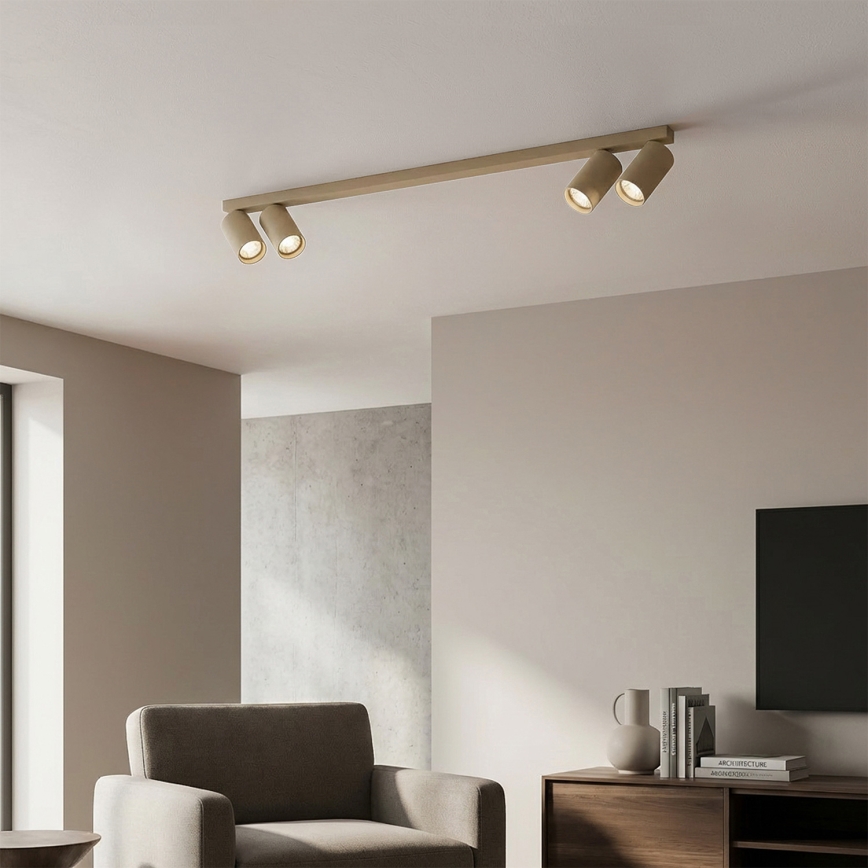 Brilagi - Spotlamp SELE LONG 4x GU10/30W/230V beige