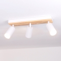Brilagi - Spotlamp SELE WOOD ACOUSTIC 3xGU10/30W/230V wit/hout