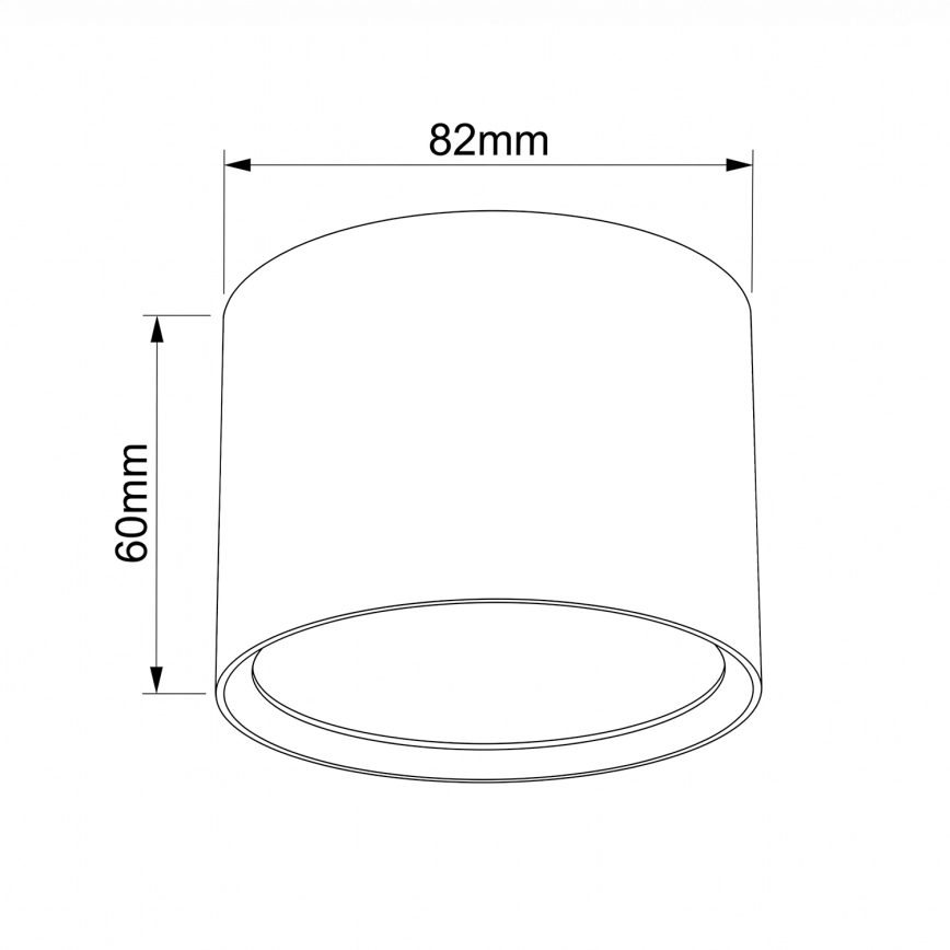 BRILAGI - Spotlamp SMOOTH 1xGX53/15W/230V 60x82 mm donkergroen