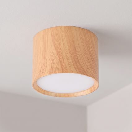 BRILAGI - Spotlamp SMOOTH 1xGX53/15W/230V 60x82 mm eiken decor