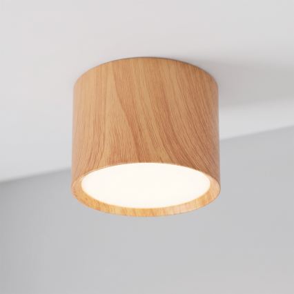 BRILAGI - Spotlamp SMOOTH 1xGX53/15W/230V 60x82 mm eiken decor
