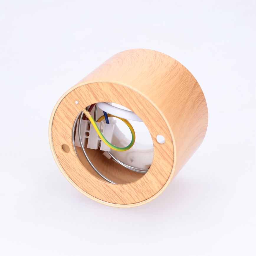BRILAGI - Spotlamp SMOOTH 1xGX53/15W/230V 60x82 mm eiken decor