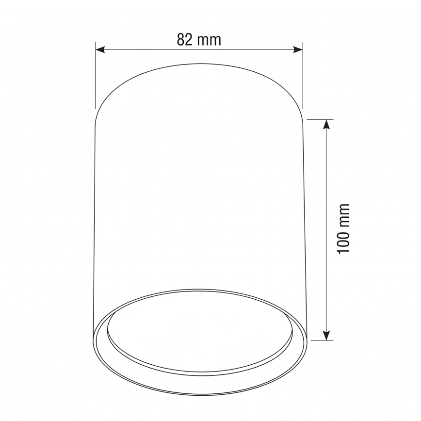 BRILAGI - Spotlamp SMOOTH LONG 1xGX53/15W/230V 100x82 mm wit
