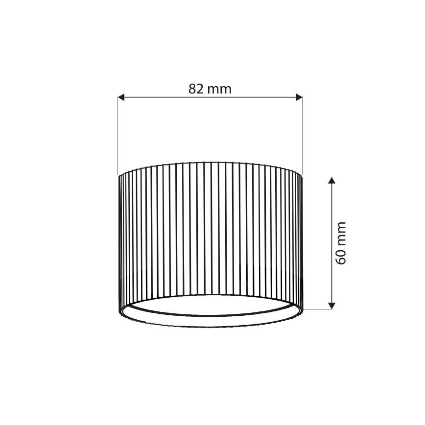 Brilagi - Spotlamp STRIPY 1xGX53/15W/230V zwart