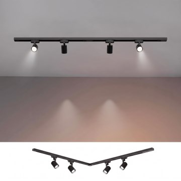 BRILAGI - Spotlamp voor railsysteem HUSKY 4xGU10/10W/230V 150 cm zwart