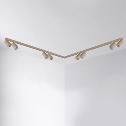 Brilagi - Spotsarmatuur SELE LONG 8xGU10/30W/230V beige