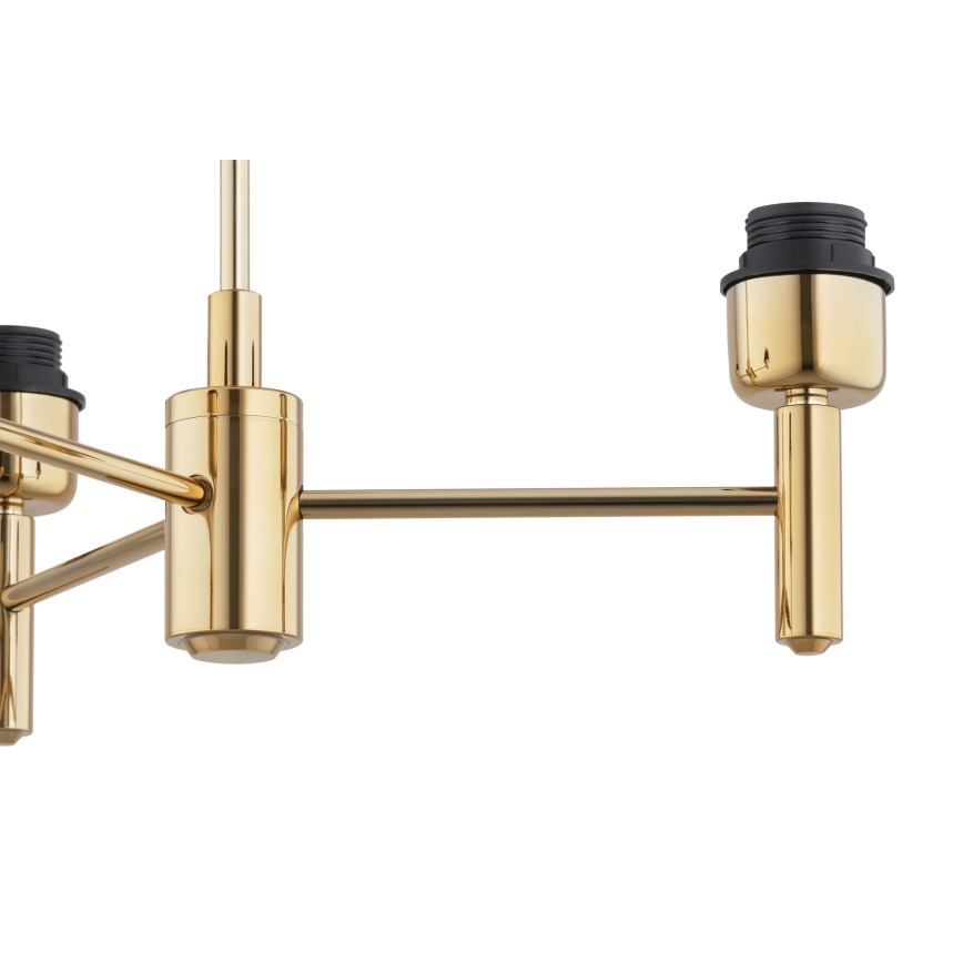 Brilagi - Staafkroonluchter MONTE 3xE27/60W/230V bruin/goud