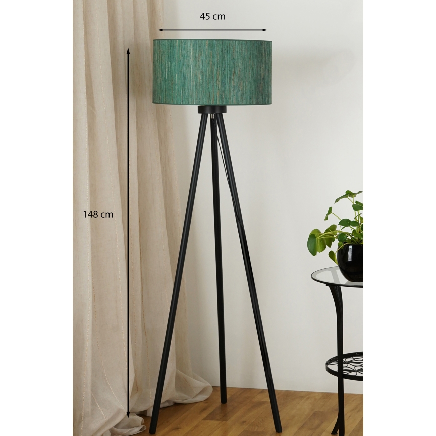 Brilagi - Staande Lamp BOSTON ROLLER 1xE27/15W/230V stro groen/goud