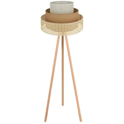 Brilagi - Staande Lamp CEDAR LUNETA 1xE27/15W/230V beige/bruin/crème