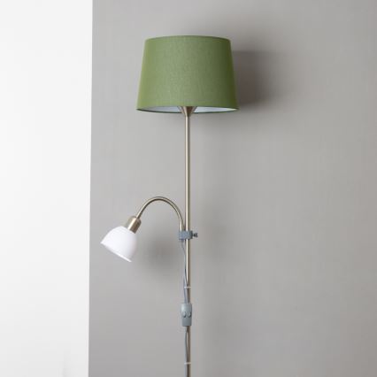 Brilagi - Staande lamp CERIA 1xE27/100W/230V + 1xE14/25W mat chroom/groen