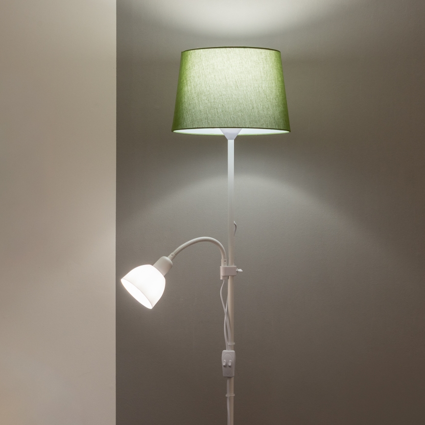 Brilagi - Staande lamp CERIA 1xE27/100W/230V + 1xE14/25W wit/groen