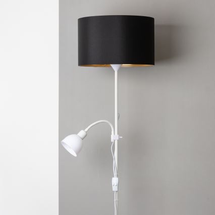 Brilagi - Staande lamp CERIA 2-in-1 1xE27/100W/230V + 1xE14/25W wit/zwart