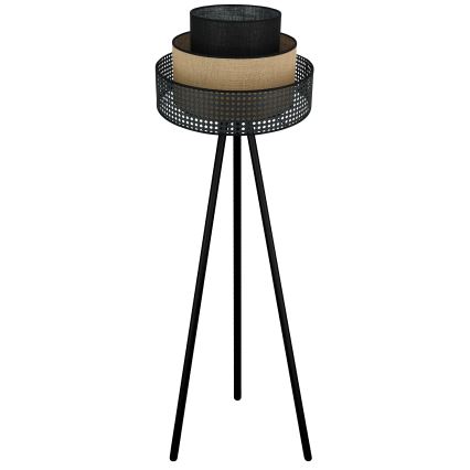 Brilagi - Staande Lamp DAKOTA LUNETA 1xE27/15W/230V zwart/beige