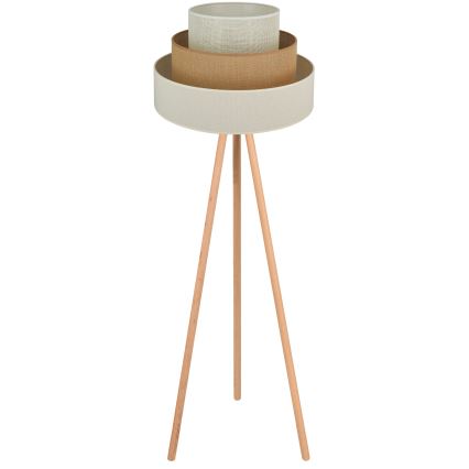 Brilagi - Staande Lamp DENVER LUNETA 1xE27/15W/230V beige/bruin/crème