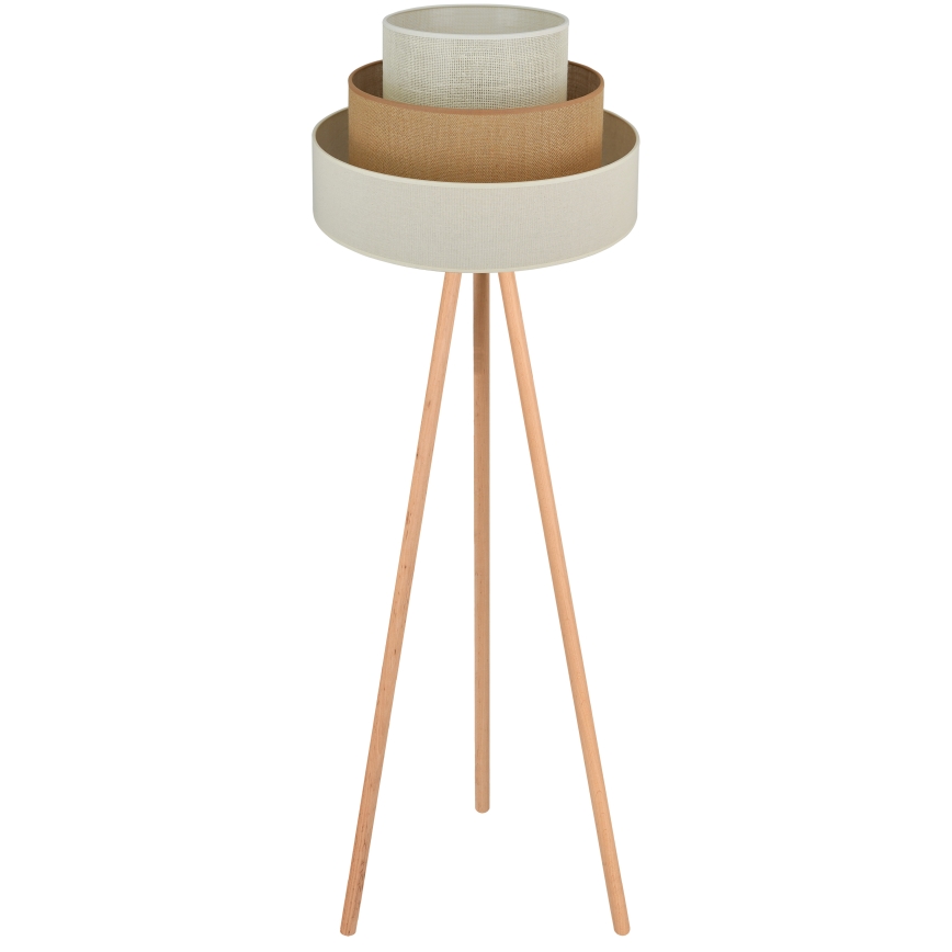 Brilagi - Staande Lamp DENVER LUNETA 1xE27/15W/230V beige/bruin/crème