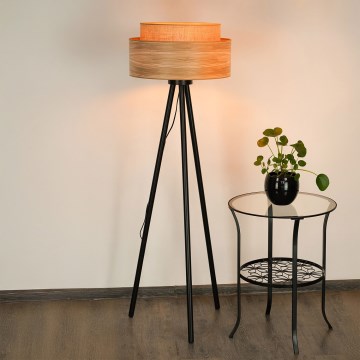 Brilagi - Staande Lamp MONTANA BOHO 1xE27/15W/230V bruin/zwart