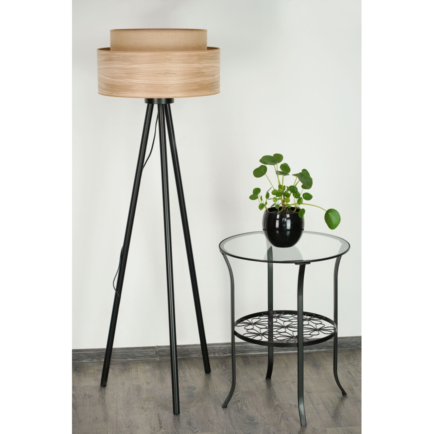 Brilagi - Staande Lamp MONTANA BOHO 1xE27/15W/230V bruin/zwart