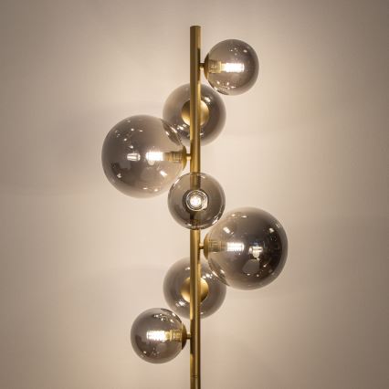 Brilagi - Staande LED Lamp MILLA 7xG9/3W/230V goud/gerookt