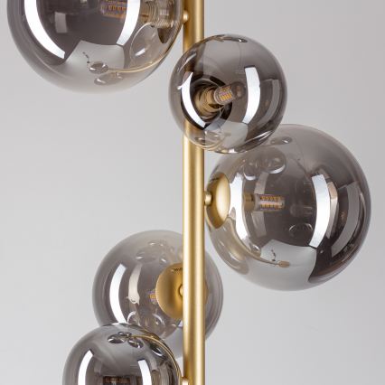 Brilagi - Staande LED Lamp MILLA 7xG9/3W/230V goud/gerookt