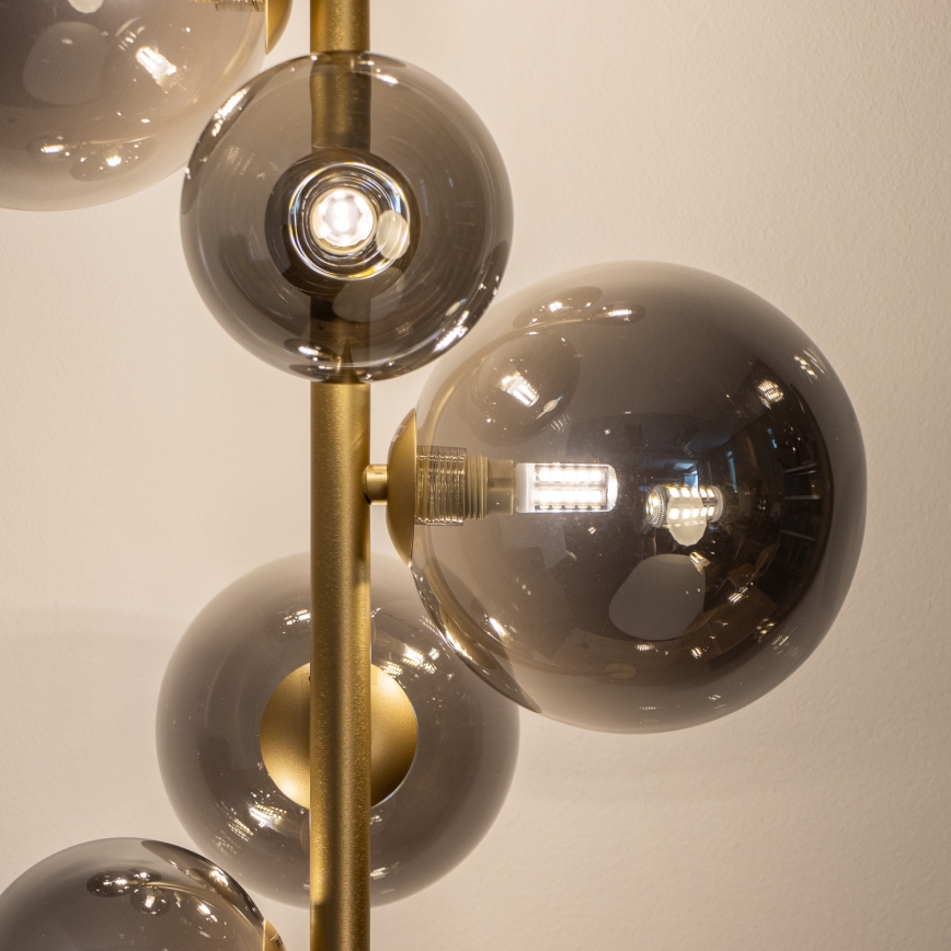 Brilagi - Staande LED Lamp MILLA 7xG9/3W/230V goud/gerookt