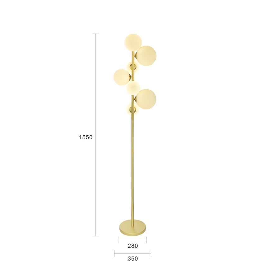 Brilagi - Staande LED Lamp MILLA 7xG9/3W/230V goud/wit