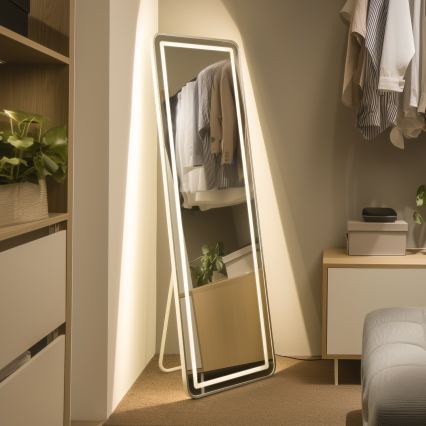 Brilagi - Staande spiegel BELLEZA LED/42W/230V 160x50 cm IP44 CRI 90 dimbaar + CCT