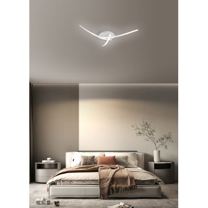 Brilagi - LED plafondlamp STRIPES LED/24W/230V Ø 64 cm wit