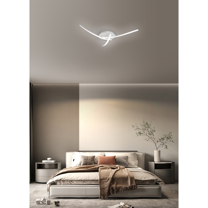 Brilagi - LED plafondlamp STRIPES LED/24W/230V Ø 64 cm wit