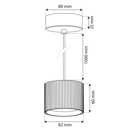 Brilagi - LED RGB+CCT dimbare hanglamp aan kabel STRIPY 1xGX53/14W/230V 2700-6500K Wi-Fi Tuya zwart