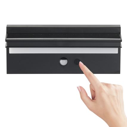 Brilagi - LED zonne-wandlamp met sensor SUN SENSE LED/10W/3,7V 4000 mAh IP44