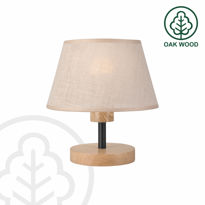 Brilagi - Tafellamp ANTHONY 1xE27/60W/230V eiken/beige