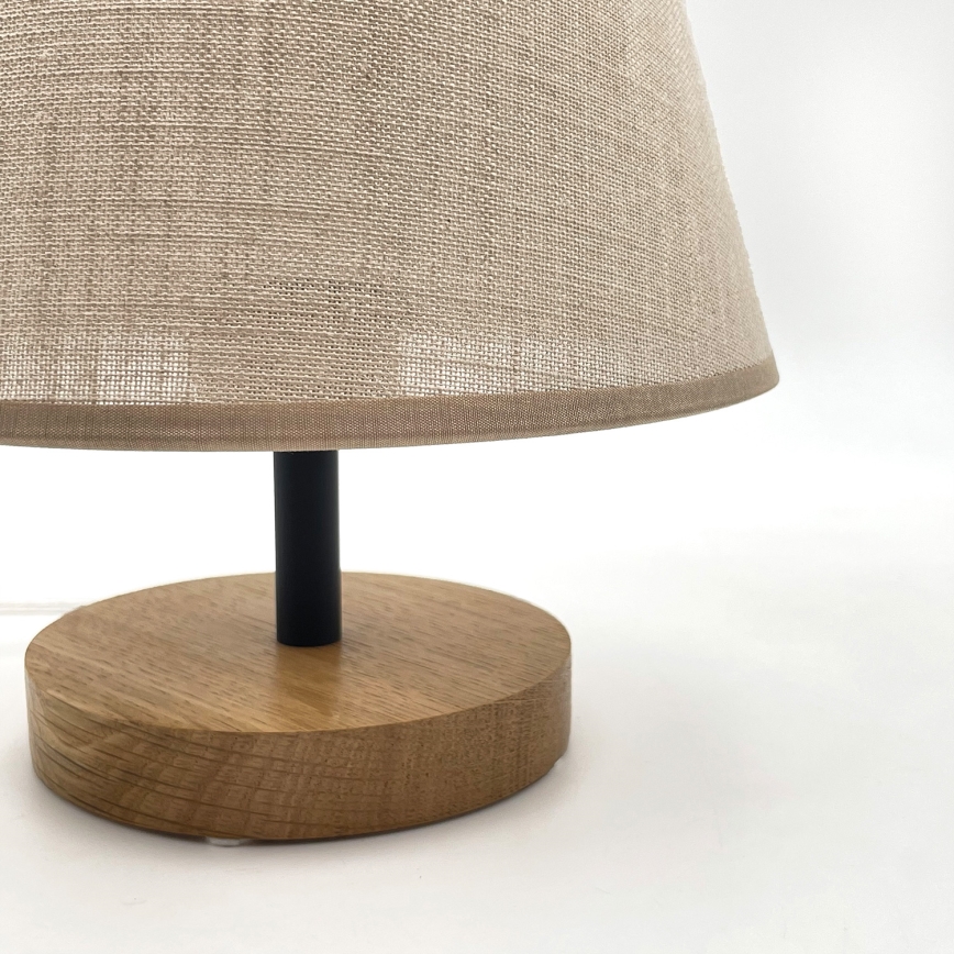 Brilagi - Tafellamp ANTHONY 1xE27/60W/230V eiken/beige