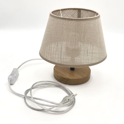 Brilagi - Tafellamp ANTHONY 1xE27/60W/230V eiken/beige