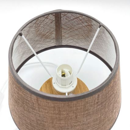 Brilagi - Tafellamp ANTHONY 1xE27/60W/230V eiken/bruin