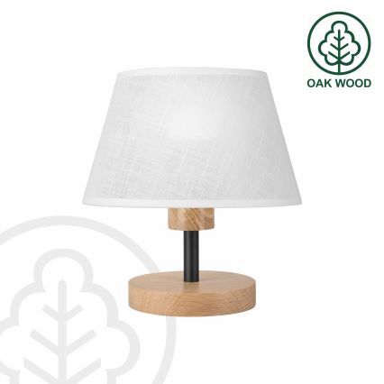 Brilagi - Tafellamp ANTHONY 1xE27/60W/230V eiken/wit
