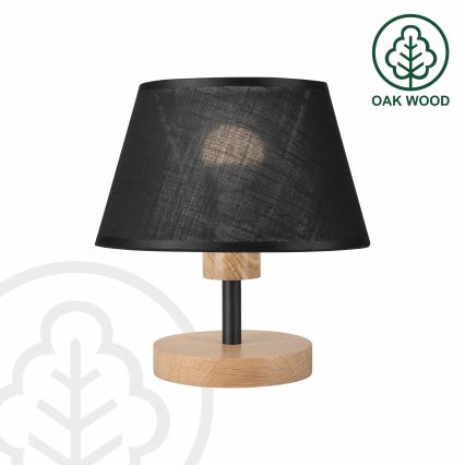 Brilagi - Tafellamp ANTHONY 1xE27/60W/230V eiken/zwart