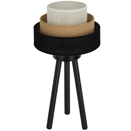 Brilagi - Tafellamp ASPEN LUNETA 1xE27/15W/230V zwart/beige/crème