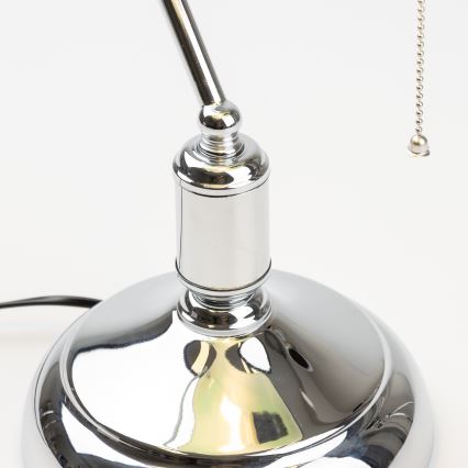 Brilagi - Tafellamp BANK OFFICE 1xE27/60W/230V glanzend chroom/groen