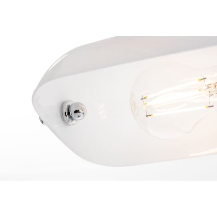 Brilagi - Tafellamp BANK OFFICE 1xE27/60W/230V glanzend chroom/wit