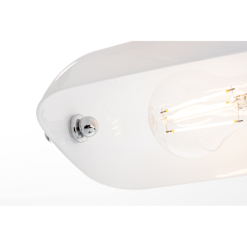 Brilagi - Tafellamp BANK OFFICE 1xE27/60W/230V glanzend chroom/wit